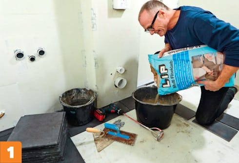 Legge fliser på bad Legge fliser på bad